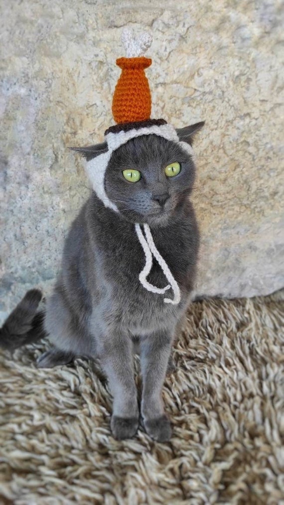Chicken Drumstick Hat Pet Costume Drumstick Hat for Cat Costume for Cat Cat Outfit halloween Costume chicken Hat Etsy UK