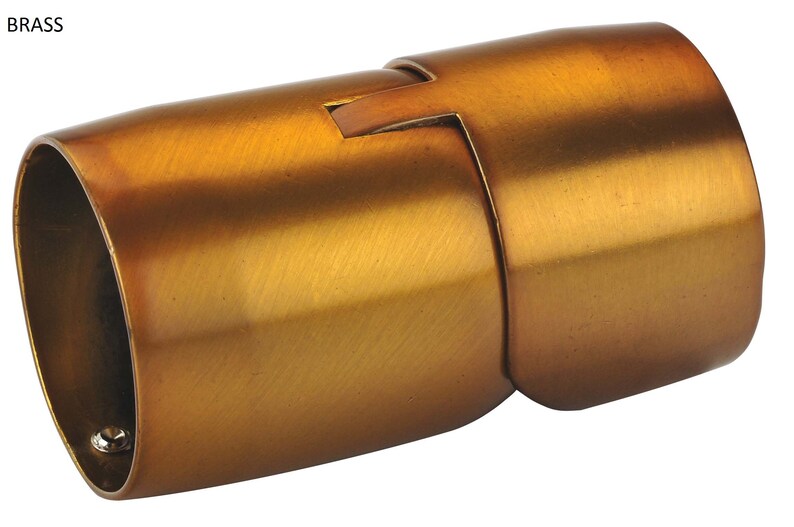 Drapery Rod 1 375 Adjustable Elbow Elements Collection Etsy