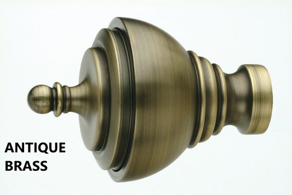 Drapery Hardware Finials Drapery Rod Hardware Curtain Rod Etsy