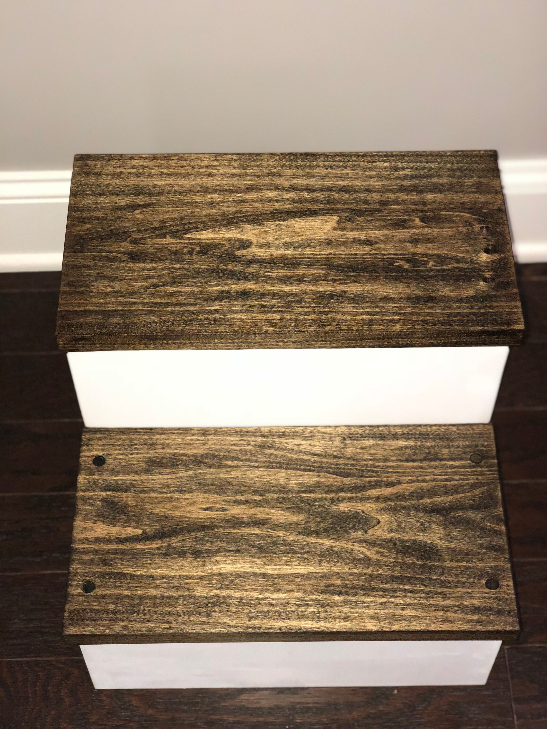 2 Step Stool with Storage Etsy