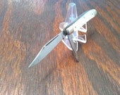 Sabre 2 Blade Jack Folding Pocket Knife Made In Japan 2 Blade Plain Edge Stainless Steel