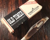 Vintage Schrade Middleman Jack Folding Pocket Knife Knives Knifes Made In USA 2 Blade Plain Edge Carbon Steel Survival Lot6198