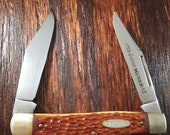 Vintage Old Cutler Muskrat Folding Pocket Knife Knives Knifes Made In USA 2 Blade Plain Edge Long Pull Survival Lot6348