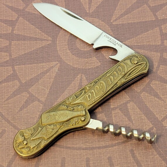 Coca Cola Coke Advertising Made in Japan Bartenders Brass Handle