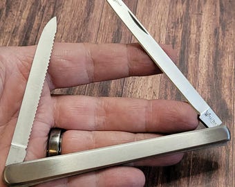 Master Cutlery Melon Tester Folding Pocket Knife 5" Closed Stainless Steel