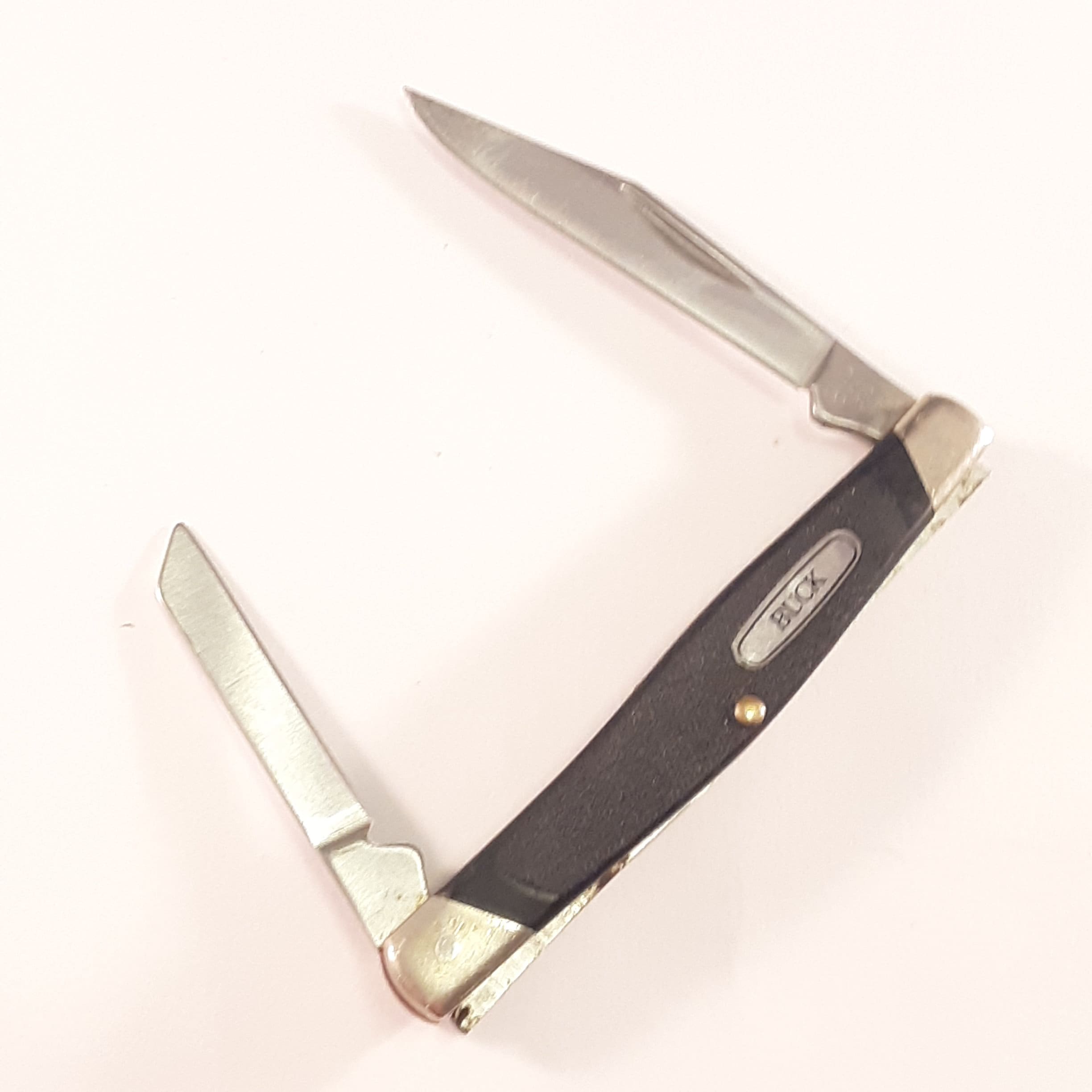 Vintage Buck 305 Pen Folding Pocket Knife Made in USA 2 Blade Etsy