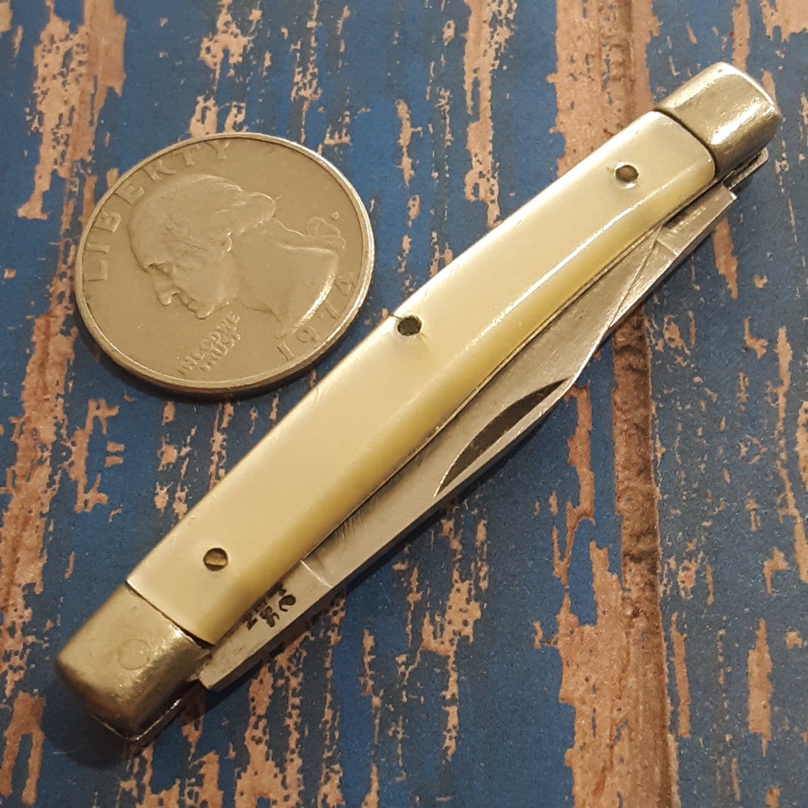 Vintage Sabre Knife Made In Japan 2 Blade Plain Edge Small Etsy