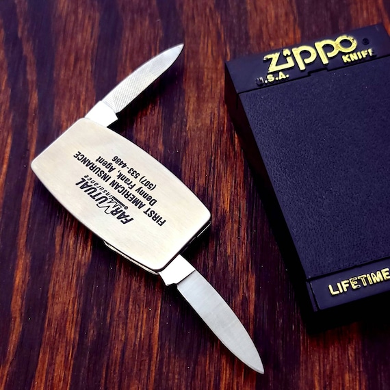フリーメーソン▲シュライナー マネークリップ ポケットナイフ ビンテージ Vintage Zippo Money Clip Farm Mutual Advertising Pocket Knife Made