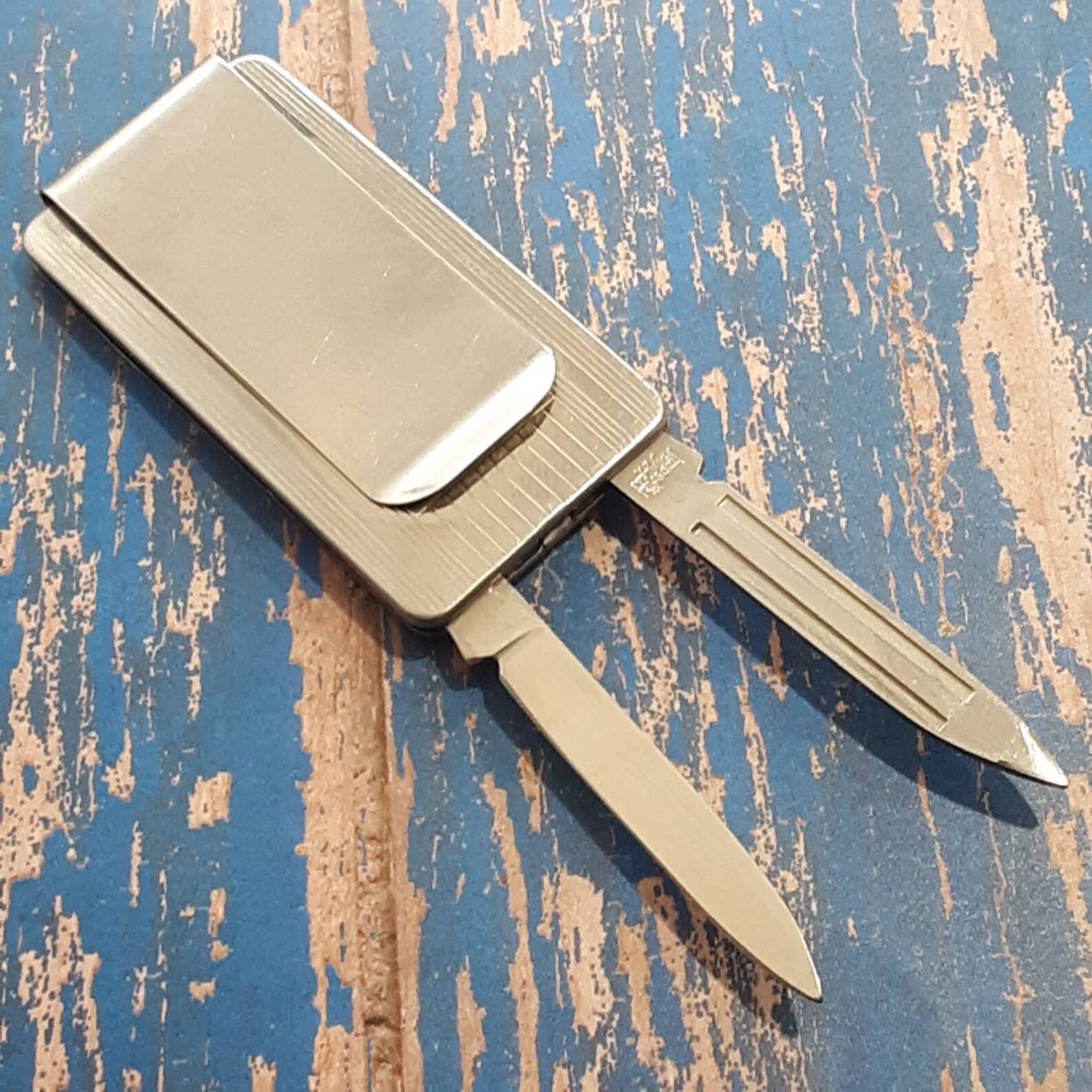 Vintage Imperial Money Clip Folding Pocket Knife Nail File Etsy