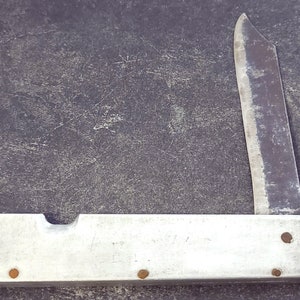 Prison Art Handmade Crude Rustic Folding Pocket Knife