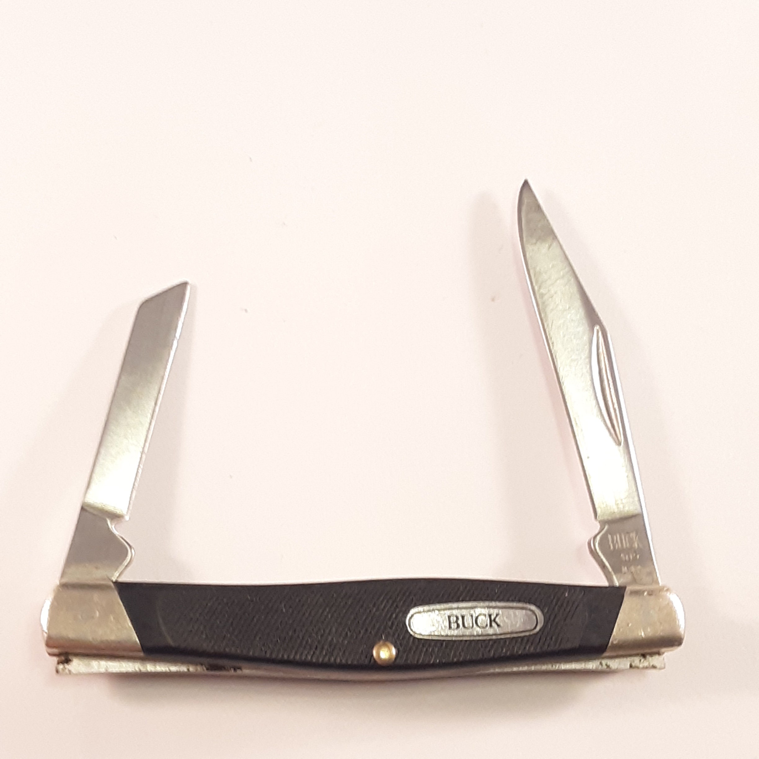 Vintage Buck 305 Pen Folding Pocket Knife Made in USA 2 Blade Etsy