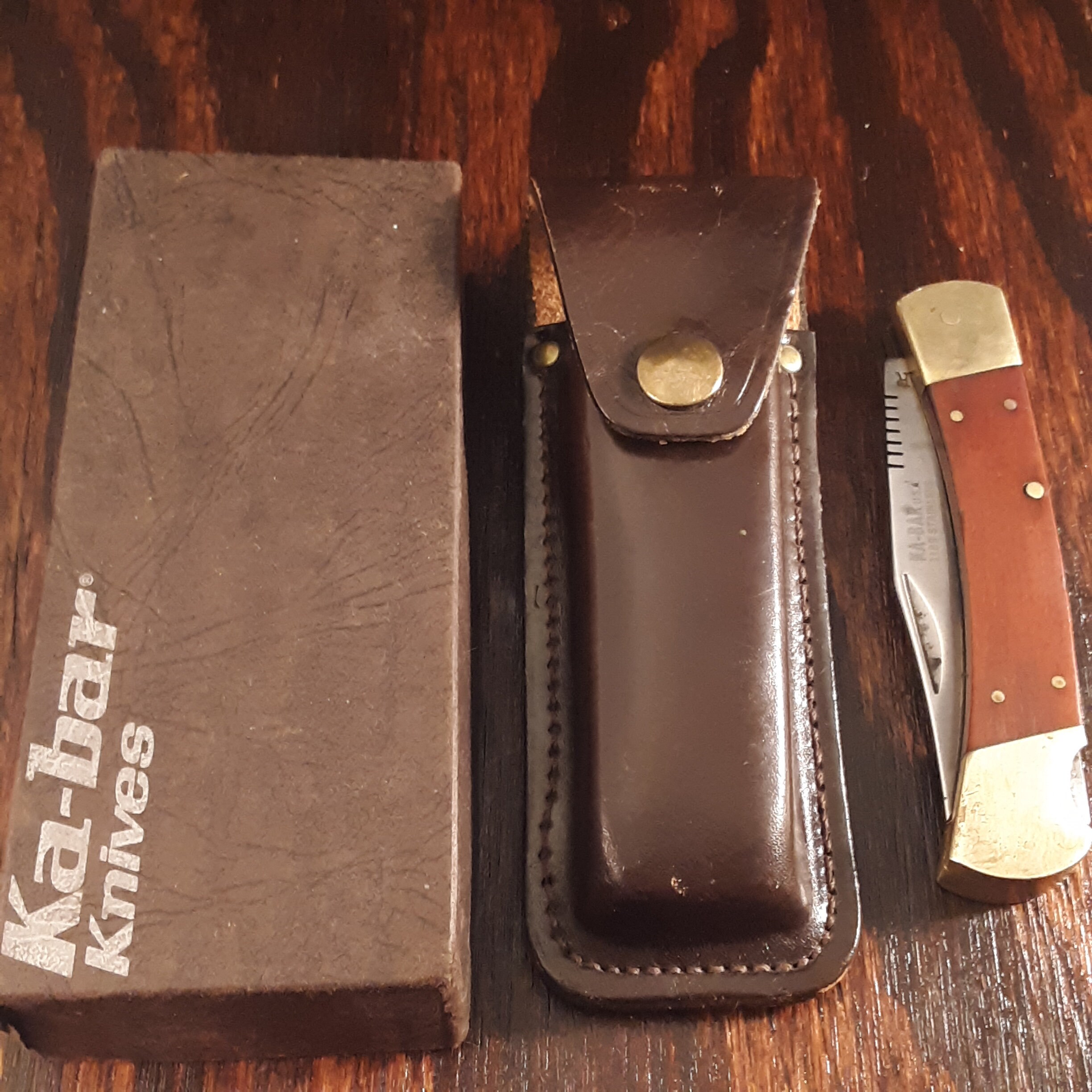 Vintage Kabar 1189 Lockback Hunting Folding Pocket Knife Etsy