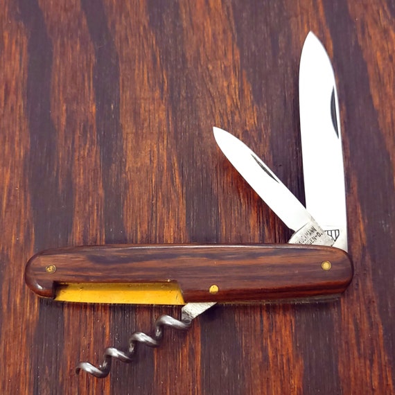 E Bruckmann Mann Knife Made in Solingen Germany Smooth Wood