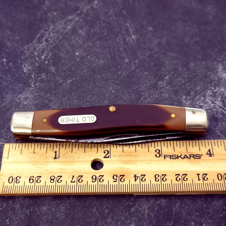 Vintage Schrade Old Timer 77ot Improved Muskrat Pocket Knife Made in
