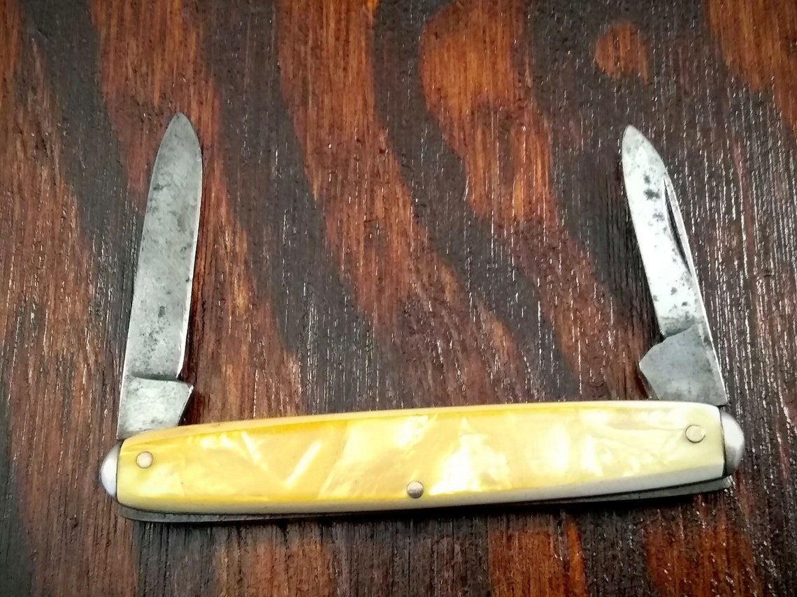 Vintage Boker Pen Folding Pocket Knife 2 Blade Plain Edge Etsy