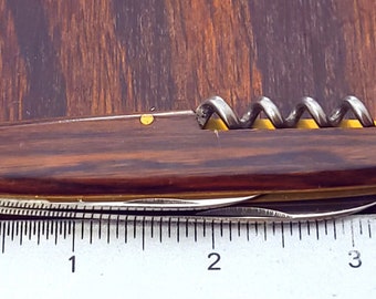 E Bruckmann Mann Knife Made in Solingen Germany Smooth Wood