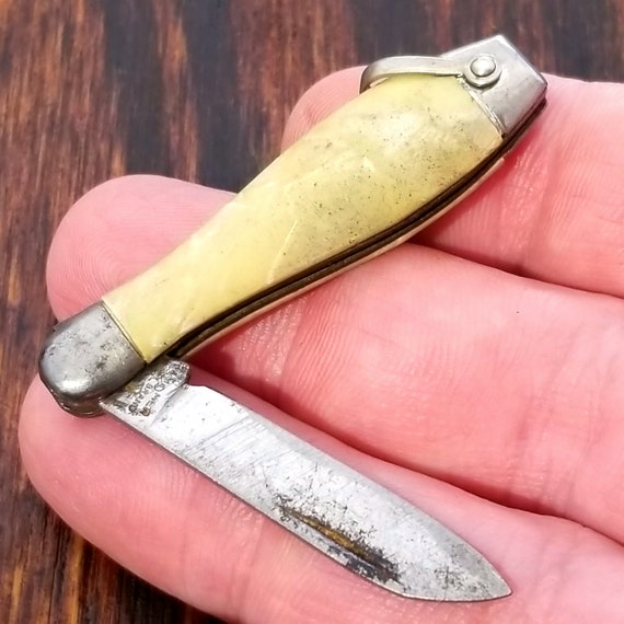 Vintage Hammer Brand Bowling Pin Mini Pocket Knife Made in Usa Etsy