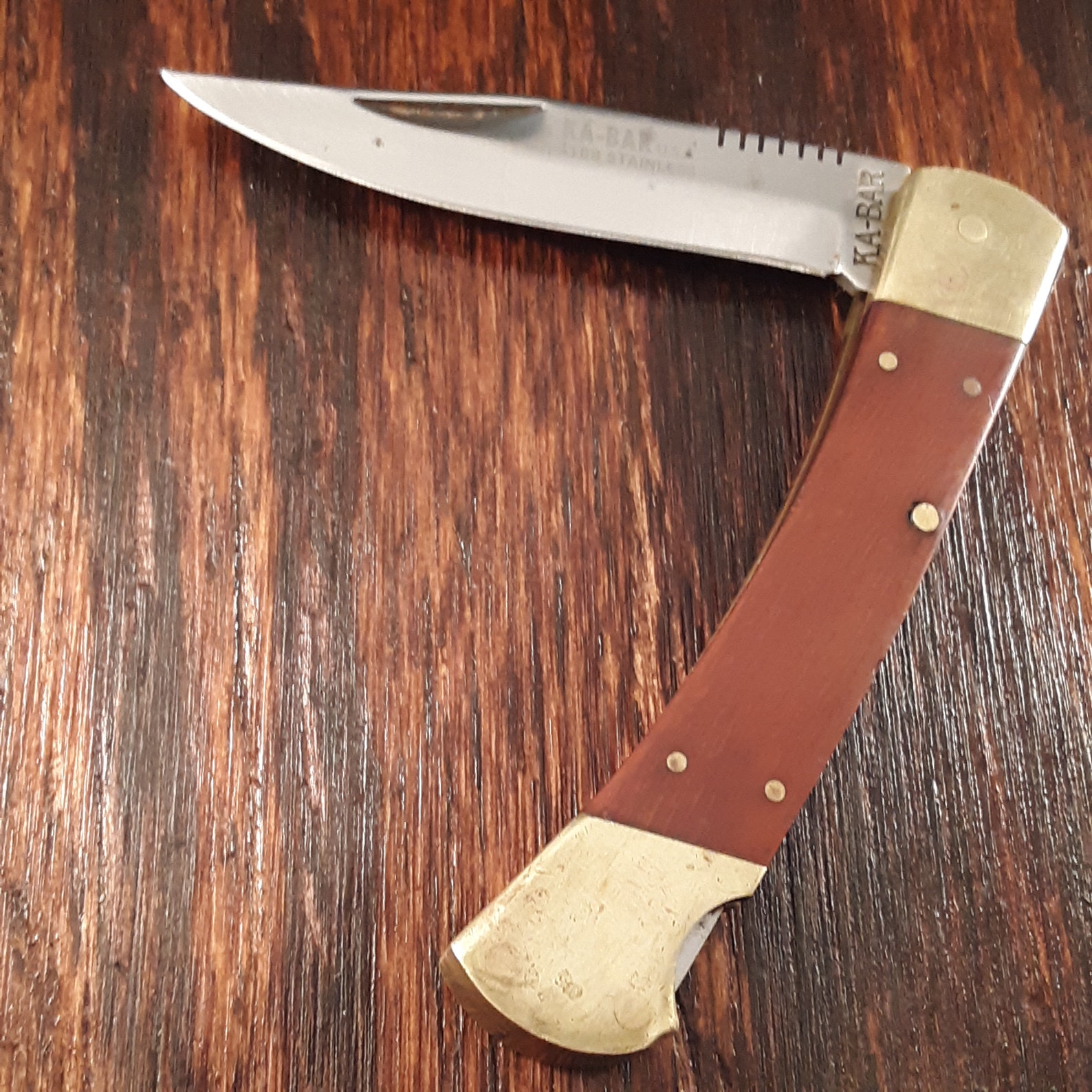 Vintage Kabar 1189 Lockback Hunting Folding Pocket Knife Etsy