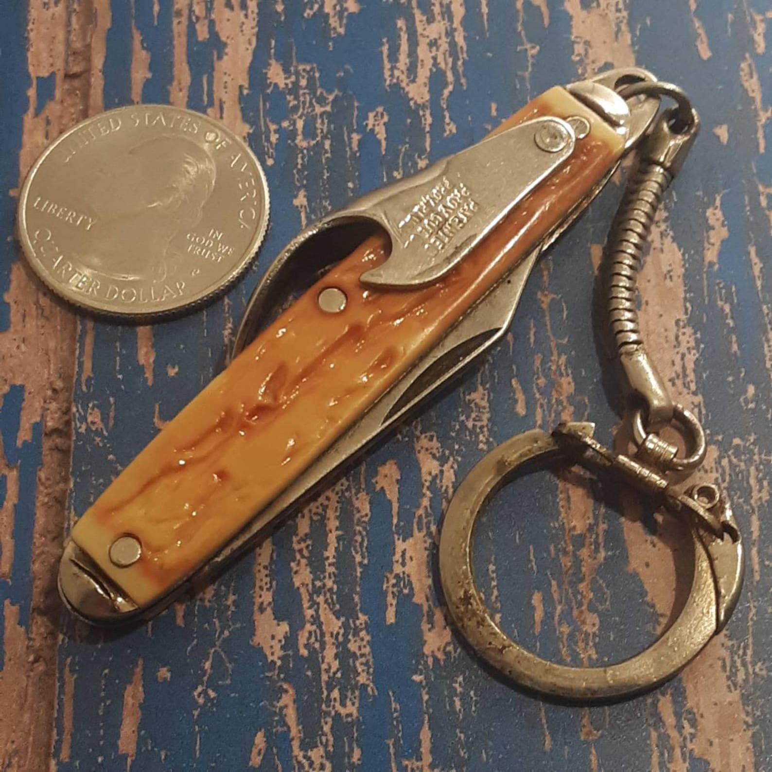 Vintage Providence Cut Co. Folding Pocket Knife Bottle Opener Etsy
