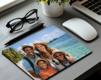 Custom Photo Mouse Pad – Personalized Desk Mousepad with Your Image, Logo, or Design