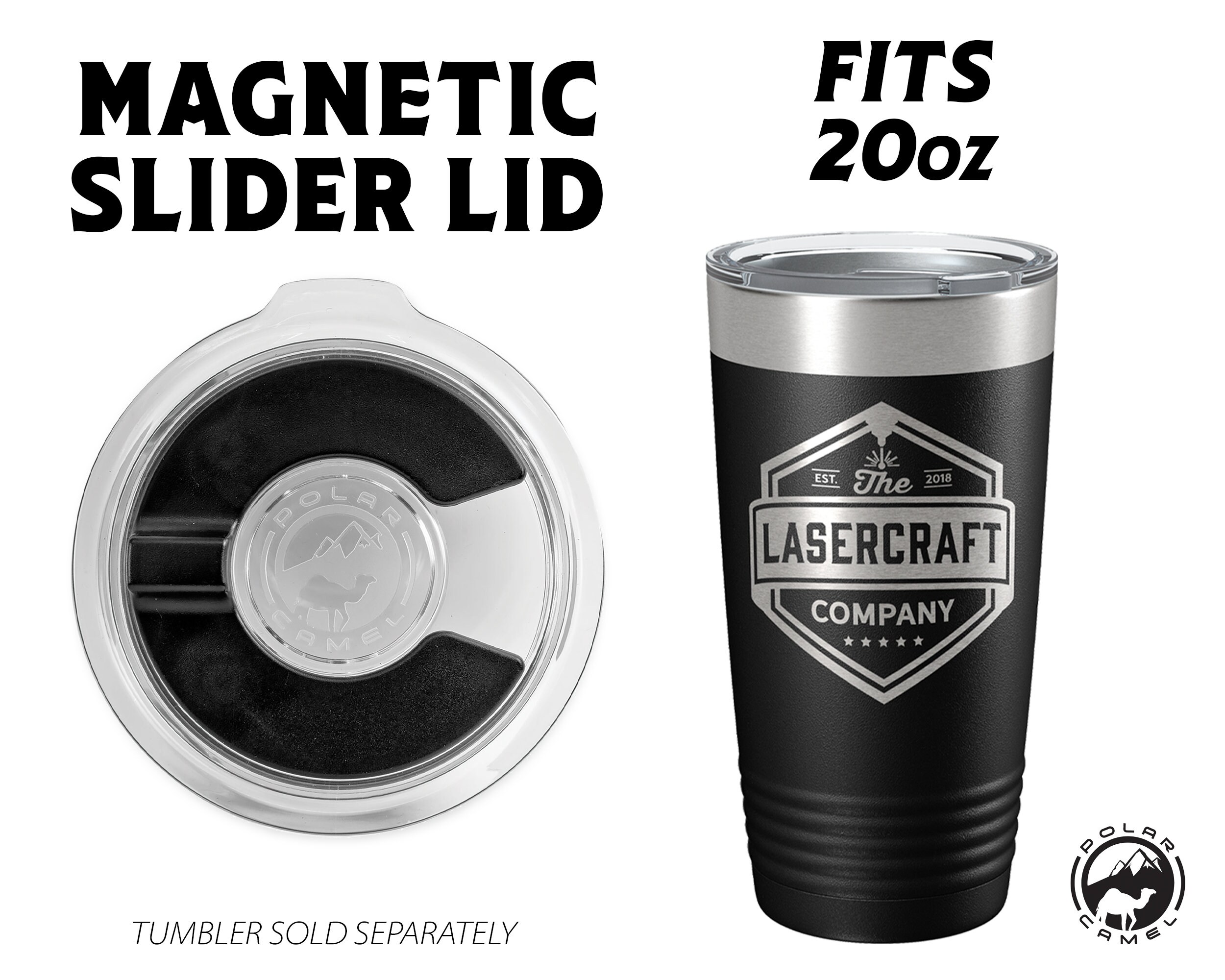 Polar Camel Lid for 20oz or 30oz Tumblers Replacement Lid Lid