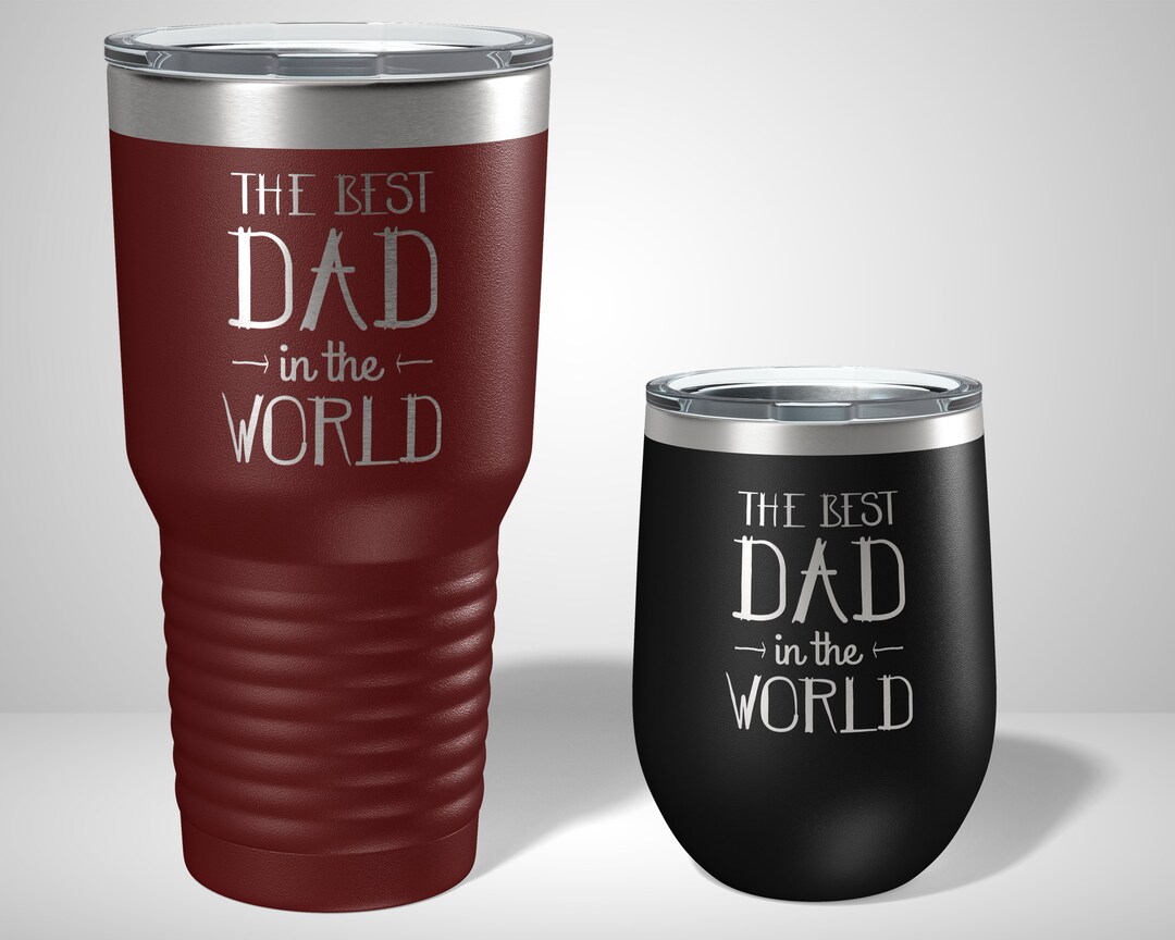Best Dad in the World Personalized Tumbler Personalized Fathers Day Gifts Personalized Dad Gift ...