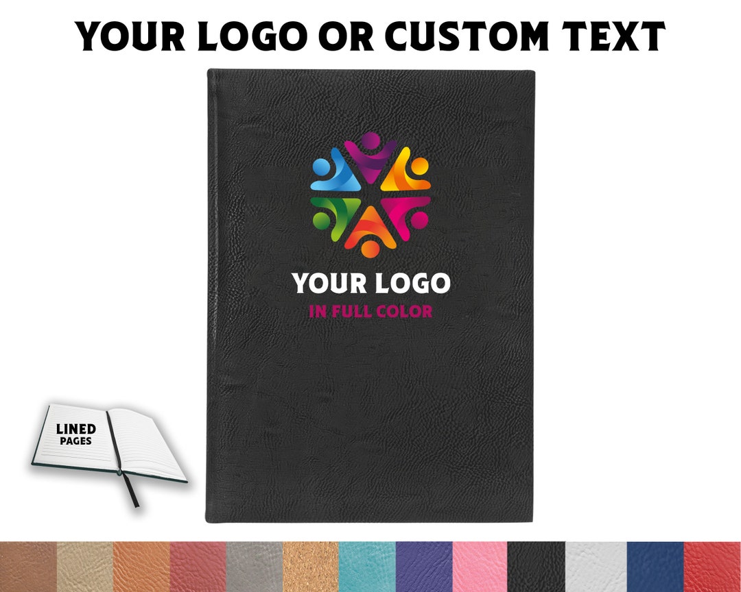 Large Notebook With Full Color Logo Custom Logo Journal Personalized ...