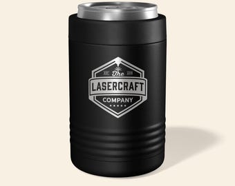 Custom Engraved Can Bottle Holder - Laser Logo Insulated Corporate Swag
