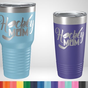 Hockey Mom Tumbler - Hockey Mom Gifts - Personalized Gifts for Hockey Moms - Hockey Travel Mug - Hockey Mom christmas gift