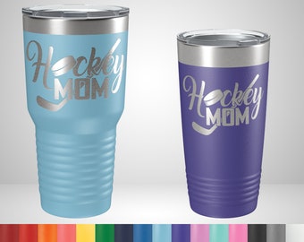 Hockey Mom Tumbler - Hockey Mom Gifts - Personalized Gifts for Hockey Moms - Hockey Travel Mug - Hockey Mom christmas gift