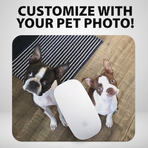 Custom Pet Photo Mousepad - Personalized Pet Mouse pad - Pet Photo printed on mousepad - Custom Printed Mousepad - Personalized office gifts