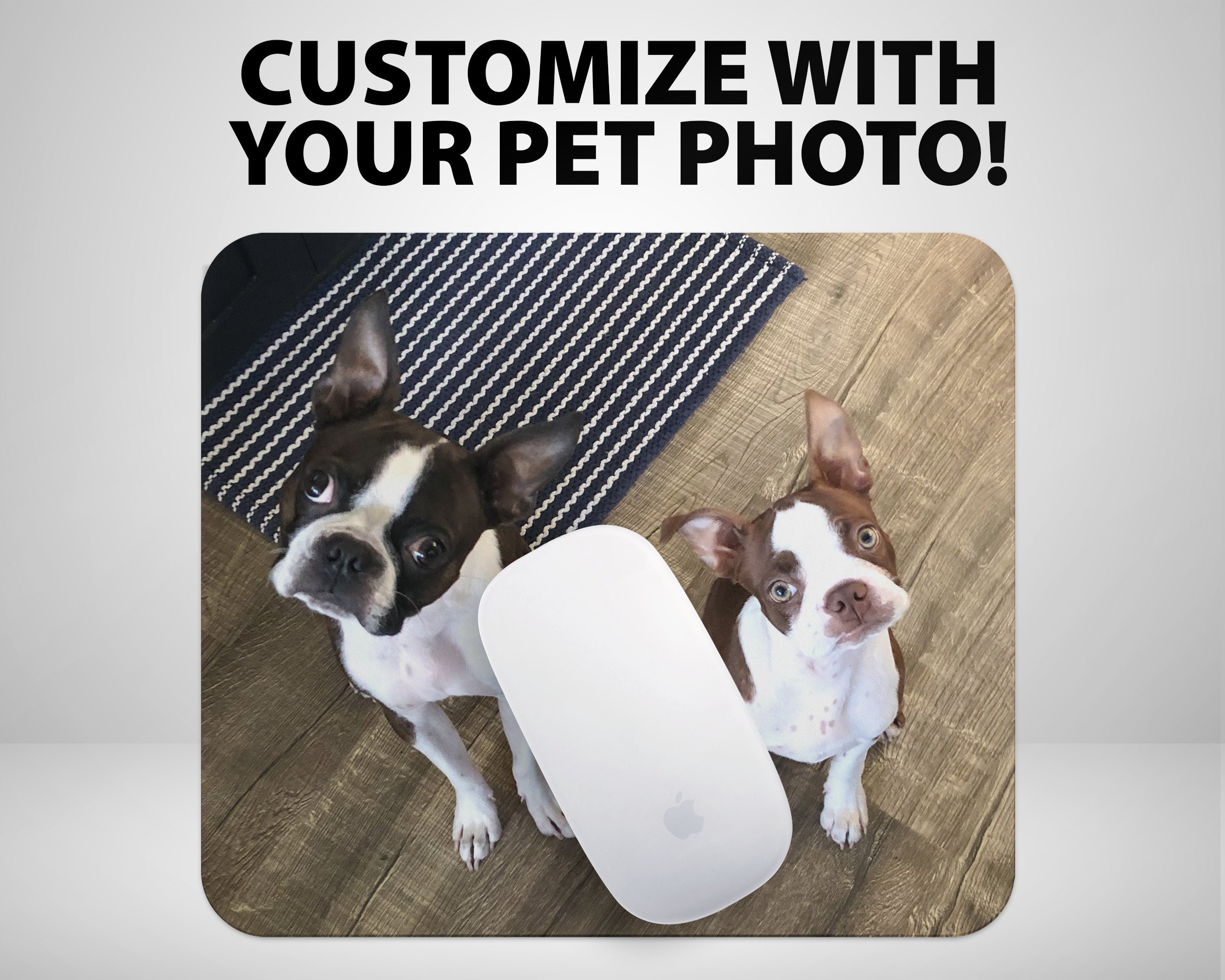 Custom Pet Photo Mousepad Personalized Pet Mouse Pad Pet Etsy