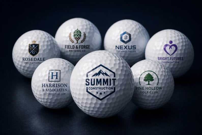 Custom logo golf balls