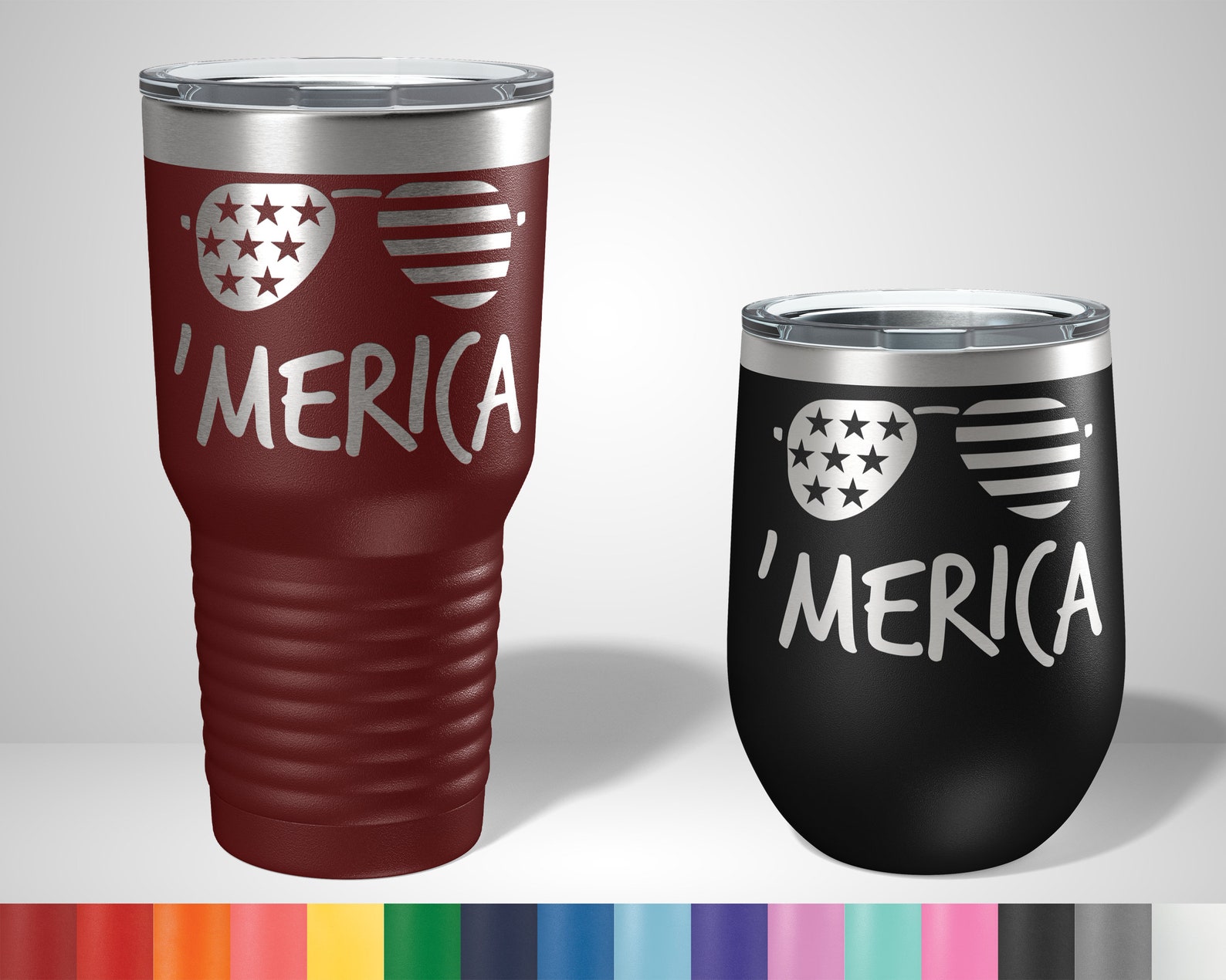 Merica Tumbler Funny America Tumblers American Tumbler Etsy
