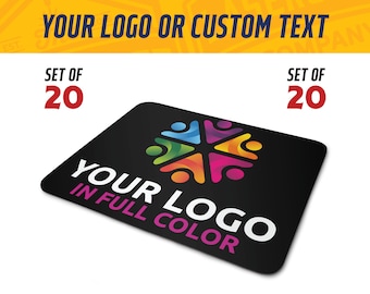 Bulk Custom Logo Mousepad - Personalized Mouse pad - Bulk Logo printed on mousepad - Custom Printed Mousepad - Wholesale Mousepad Printing