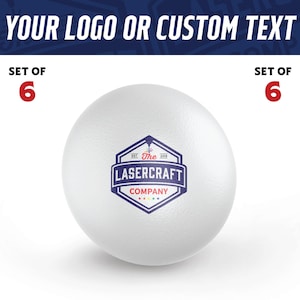 Custom Beer Pong Balls - Full Color Logo Set of 6