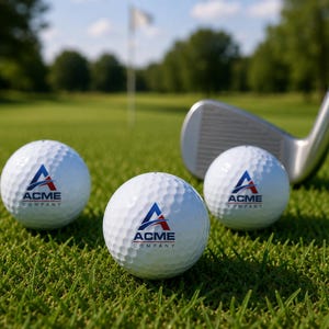 Custom logo golf balls