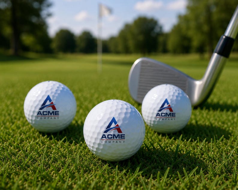Custom logo golf balls