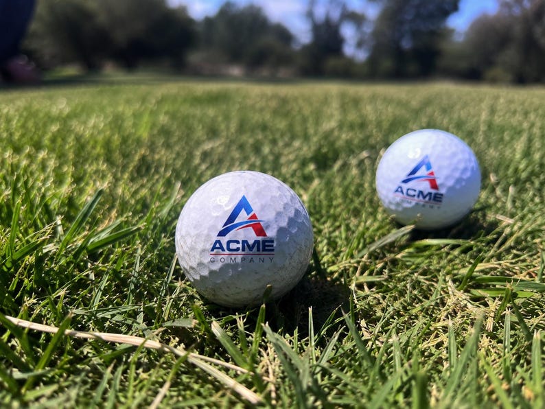 Custom logo golf balls