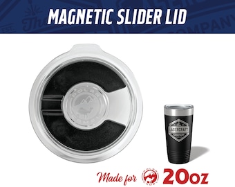 Polar Camel 20oz Magnetic Slider Lid - Spill Resistant Tumbler Replacement