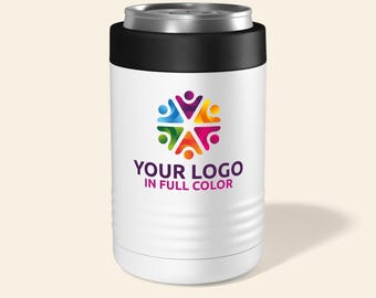 Custom Logo Can Bottle Holder - UV Printed Insulated Corporate Swag