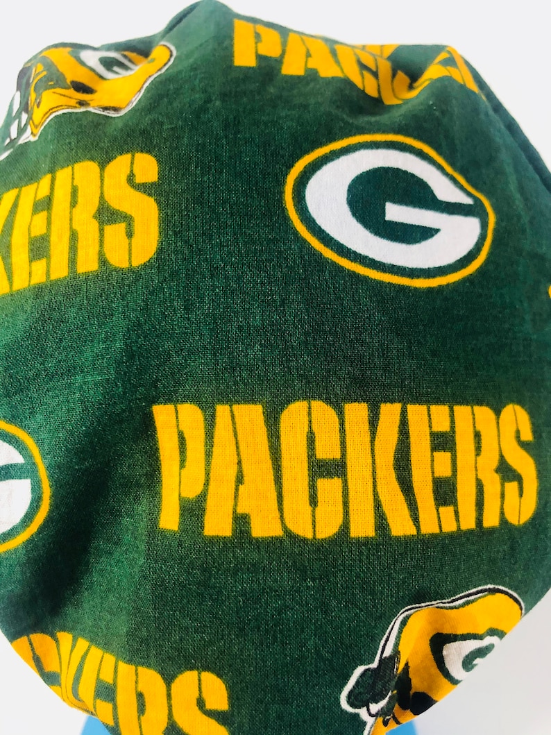 Green Bay Packers Fitted Pixie Scrub Cap Surgical Hat OR ERSurgeon Respiratory Technician Veterinarian Dental By Scrub Caps Canada