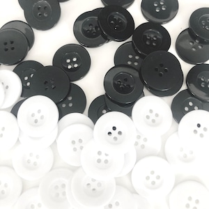 Black, White or Clear Ear Saver Buttons for  Masks | Sewn onto Caps made By Scrub Caps Canada