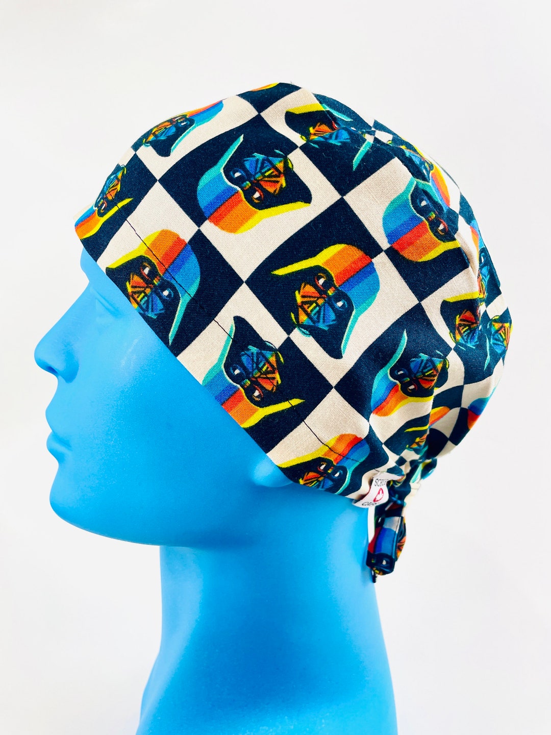 Star Wars Darth Vader Fitted Pixie Scrub Cap /surgical Hat / Etsy