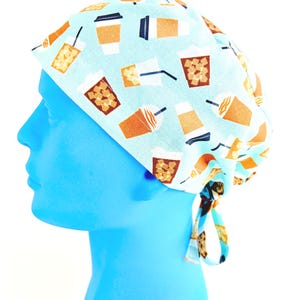 Cold Brew Coffee Fitted Unisex Pixie Scrub Cap : Women’s Surgical Cap | OR Nurse | Surgeon |  Gift | Scrub Caps Canada