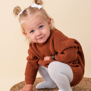 Knit Unisex Baby Sweater, Knit Baby Toddler Sweater, Fall sweater, Pullover, Winter Sweater Knit sweater, infant clothes, Boy Girl cardigan image 8