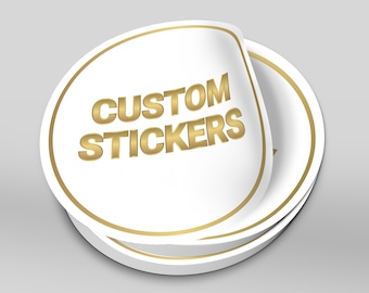 Custom Logo Stickers: Waterproof Die Cut Vinyl Labels