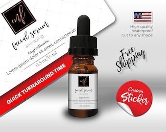 Pegatinas de logotipo personalizadas: etiquetas de vinilo troqueladas para productos