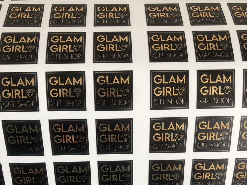 Gold Foil Stickers, Waterproof Gold foil stickers, Shiny reflective Gold Foil labels, Foil Print, Shiny Print Stickers