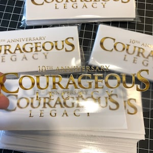 Spot UV Gloss on clear stickers